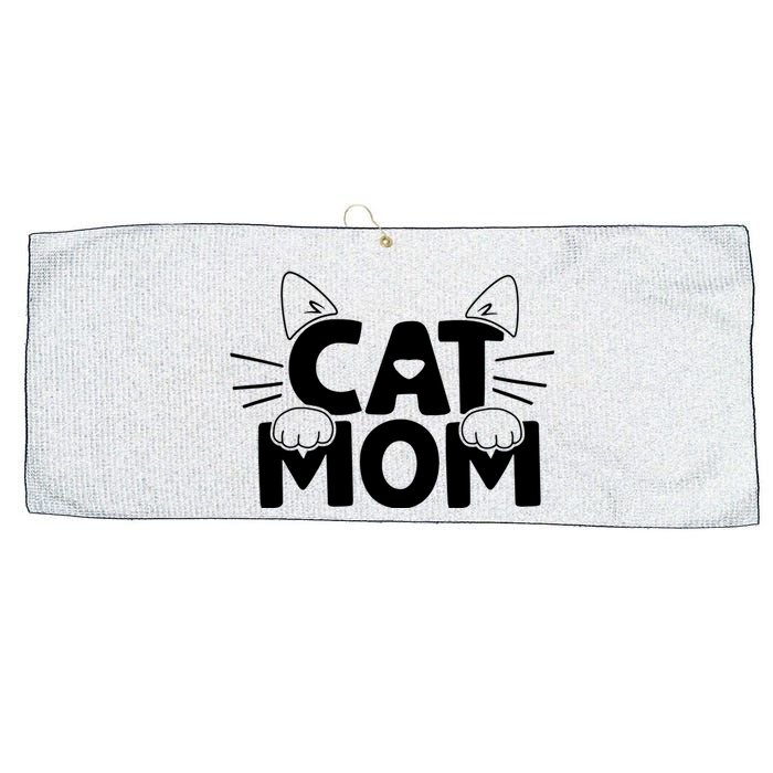 Cat Mom Large Microfiber Waffle Golf Towel