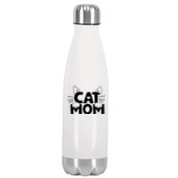 Cat Mom Stainless Steel Insulated Water Bottle