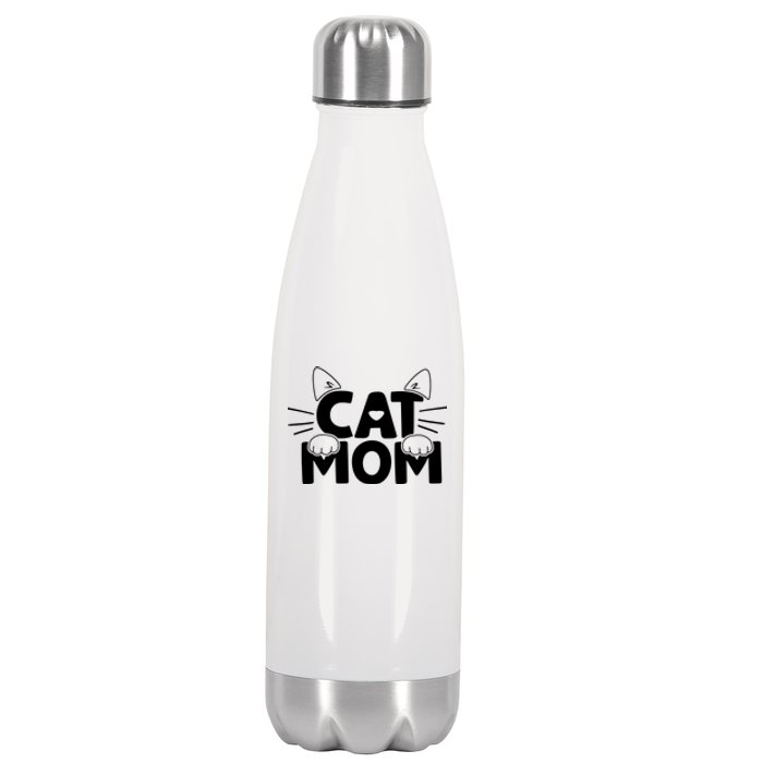 Cat Mom Stainless Steel Insulated Water Bottle