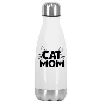 Cat Mom Stainless Steel Insulated Water Bottle