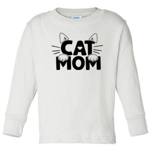 Cat Mom Toddler Long Sleeve Shirt