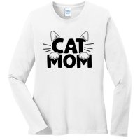 Cat Mom Ladies Long Sleeve Shirt