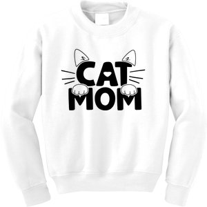 Cat Mom Kids Sweatshirt