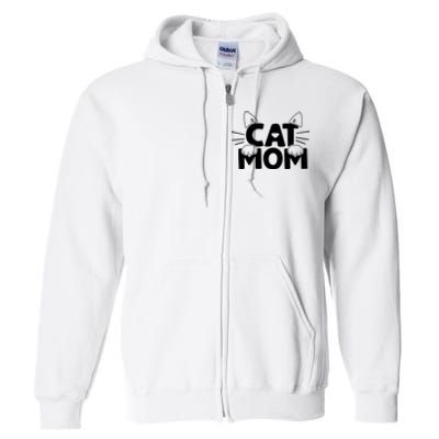 Cat Mom Full Zip Hoodie