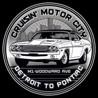 Cruisin Motor City Detroit To Pontiac Classic Muscle Car Impact Tech Backpack