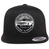 Cruisin Motor City Detroit To Pontiac Classic Muscle Car Flatbill Hat