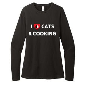 Cat Mom Cooking Accessories I Love Cats And Cooking Gift Womens CVC Long Sleeve Shirt