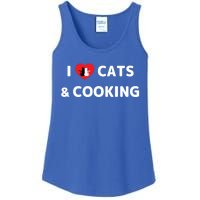 Cat Mom Cooking Accessories I Love Cats And Cooking Gift Ladies Essential Tank