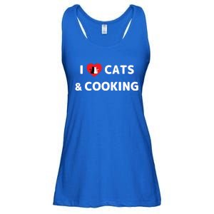 Cat Mom Cooking Accessories I Love Cats And Cooking Gift Ladies Essential Flowy Tank