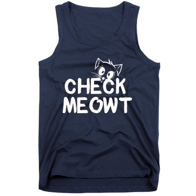 Check Meowt Cat Tank Top