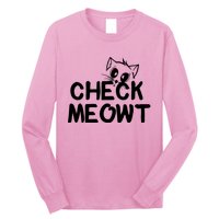 Check Meowt Cat Long Sleeve Shirt