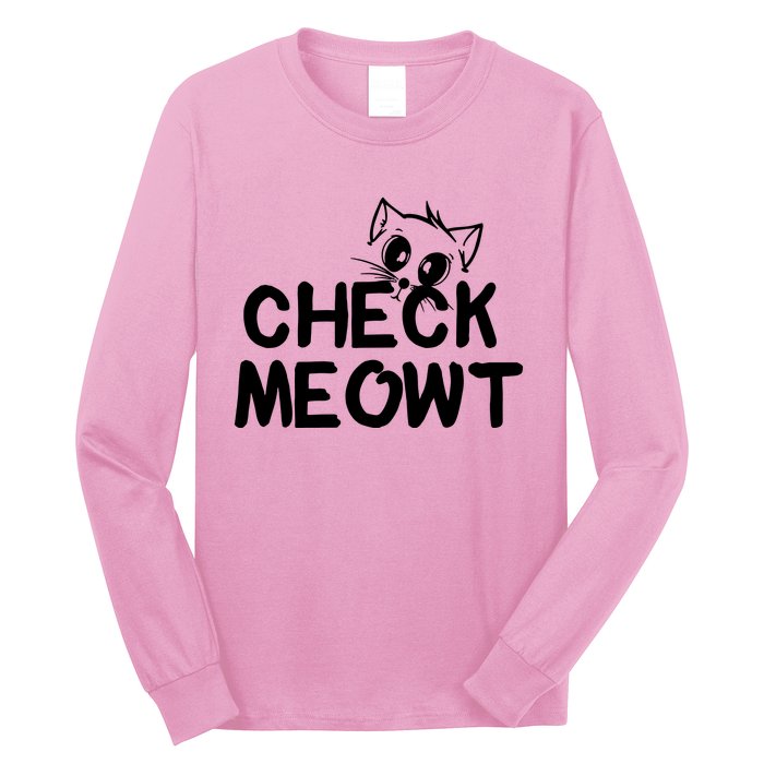 Check Meowt Cat Long Sleeve Shirt