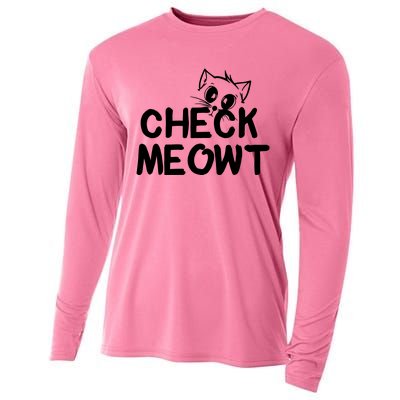 Check Meowt Cat Cooling Performance Long Sleeve Crew