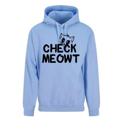 Check Meowt Cat Unisex Surf Hoodie