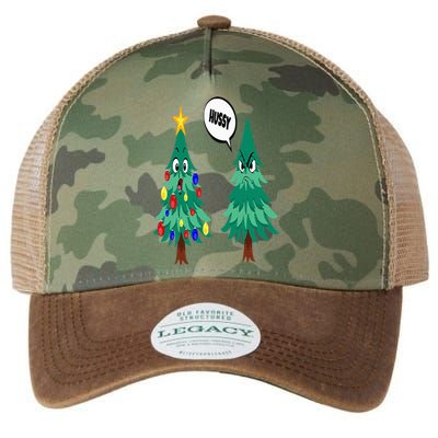 Christmas motifs Christmas tree funny saying Legacy Tie Dye Trucker Hat