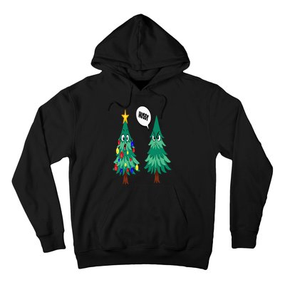 Christmas motifs Christmas tree funny saying Hoodie