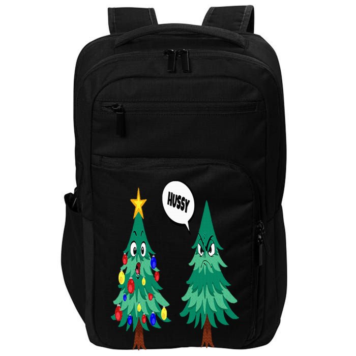 Christmas motifs Christmas tree funny saying Impact Tech Backpack