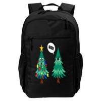 Christmas motifs Christmas tree funny saying Daily Commute Backpack