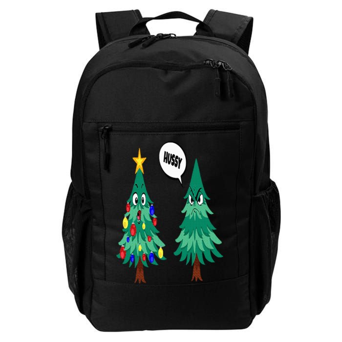 Christmas motifs Christmas tree funny saying Daily Commute Backpack