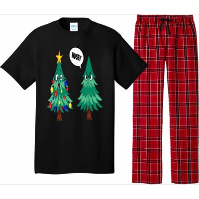 Christmas motifs Christmas tree funny saying Pajama Set