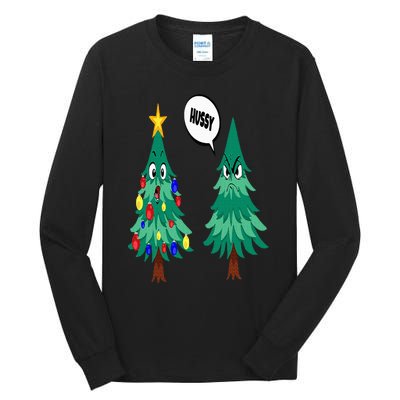 Christmas motifs Christmas tree funny saying Tall Long Sleeve T-Shirt