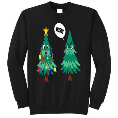 Christmas motifs Christmas tree funny saying Tall Sweatshirt