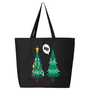 Christmas motifs Christmas tree funny saying 25L Jumbo Tote