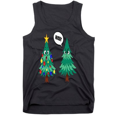 Christmas motifs Christmas tree funny saying Tank Top