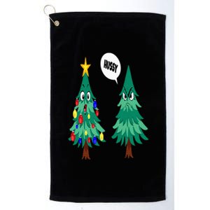 Christmas motifs Christmas tree funny saying Platinum Collection Golf Towel