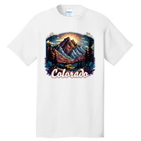 Colorado Mountains Classic Graphic Design Colorado Tall T-Shirt