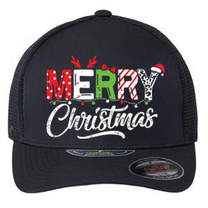 Cute Merry Christmas Matching Family Christmas Flexfit Unipanel Trucker Cap