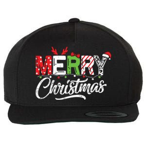 Cute Merry Christmas Matching Family Christmas Wool Snapback Cap