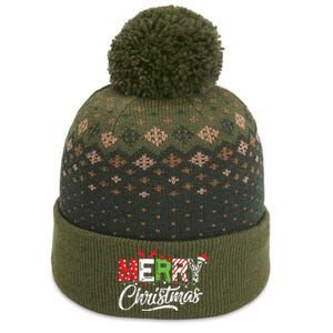 Cute Merry Christmas Matching Family Christmas The Baniff Cuffed Pom Beanie