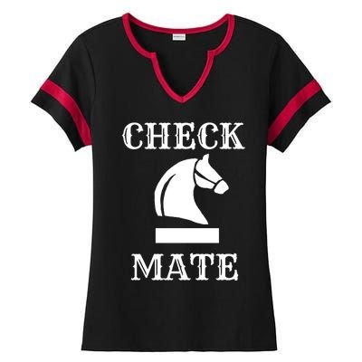 Check Mate Chess Ladies Halftime Notch Neck Tee