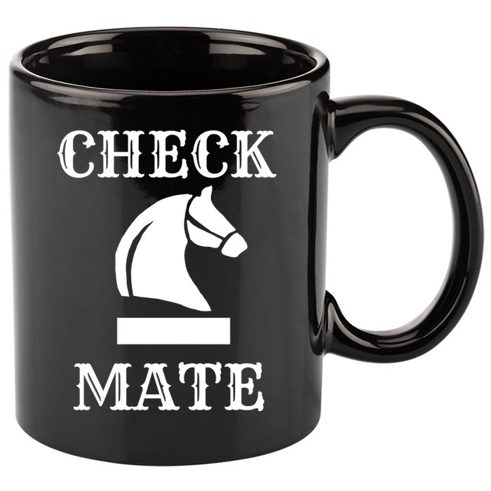 Check Mate Chess 11oz C Handle Ceramic Mug