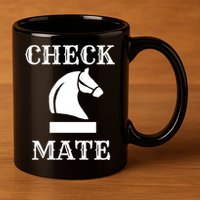 Check Mate Chess 11oz C Handle Ceramic Mug