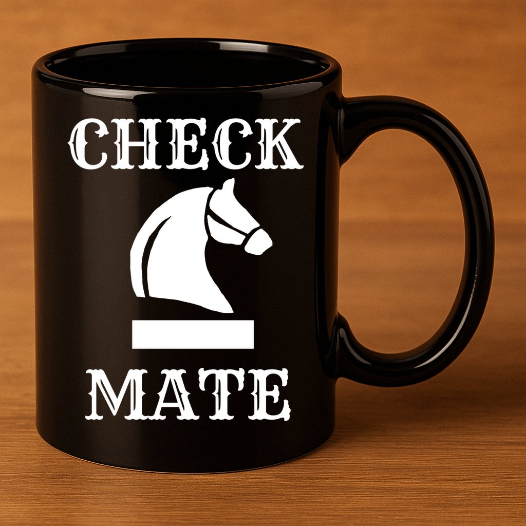 Check Mate Chess 11oz C Handle Ceramic Mug