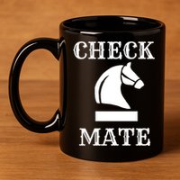 Check Mate Chess 11oz C Handle Ceramic Mug