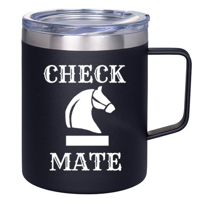 Check Mate Chess 12oz Stainless Steel Coffee Mug