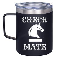Check Mate Chess 12oz Stainless Steel Coffee Mug
