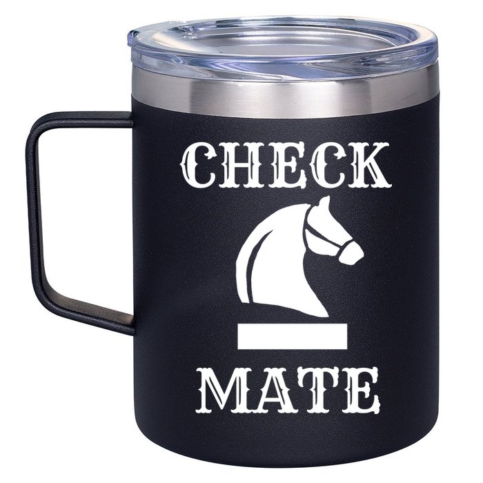 Check Mate Chess 12oz Stainless Steel Coffee Mug