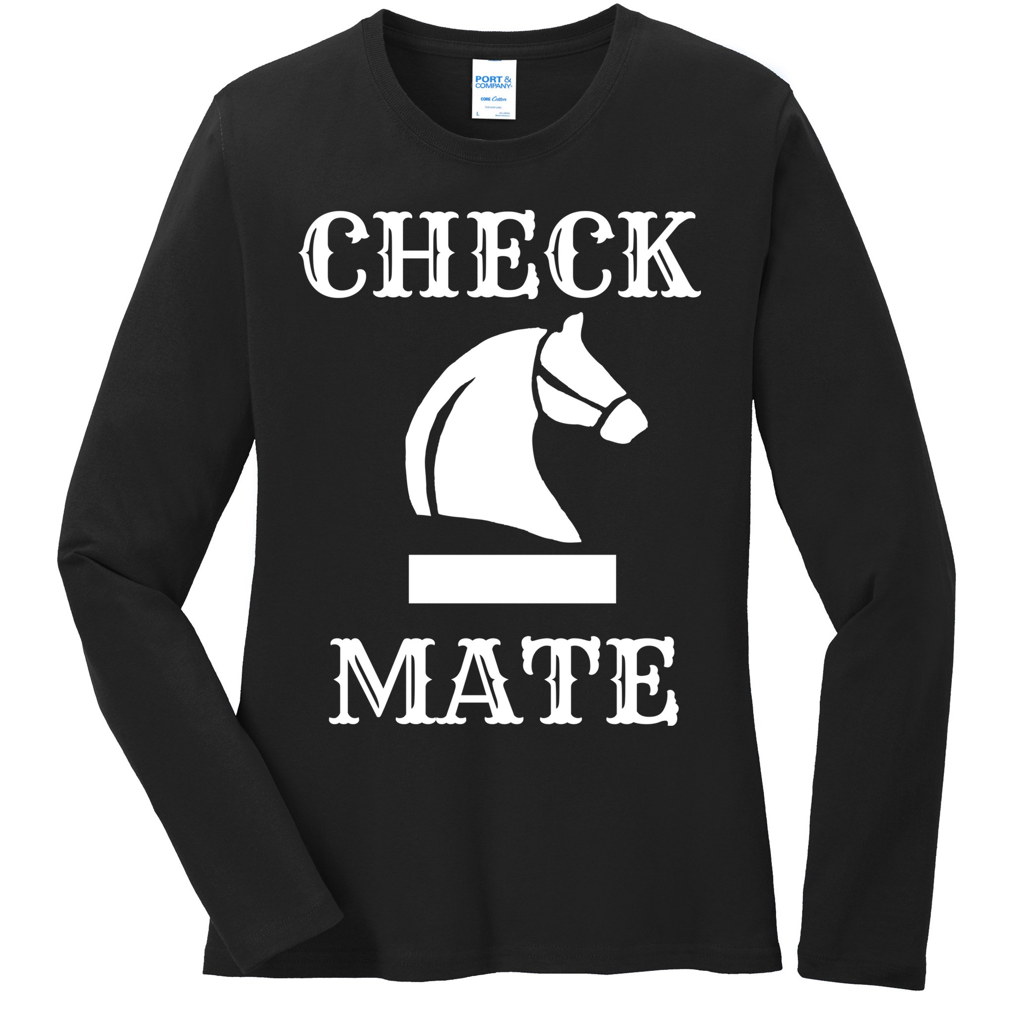 Check Mate Chess Ladies Long Sleeve Shirt