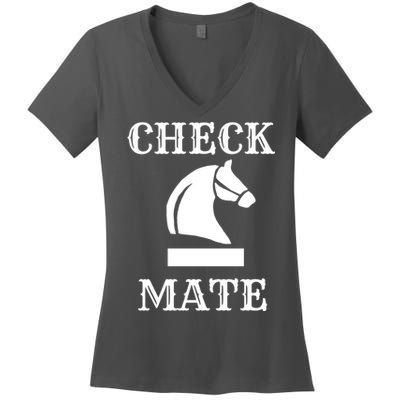 Check Mate Chess Women's V-Neck T-Shirt