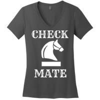 Check Mate Chess Women's V-Neck T-Shirt
