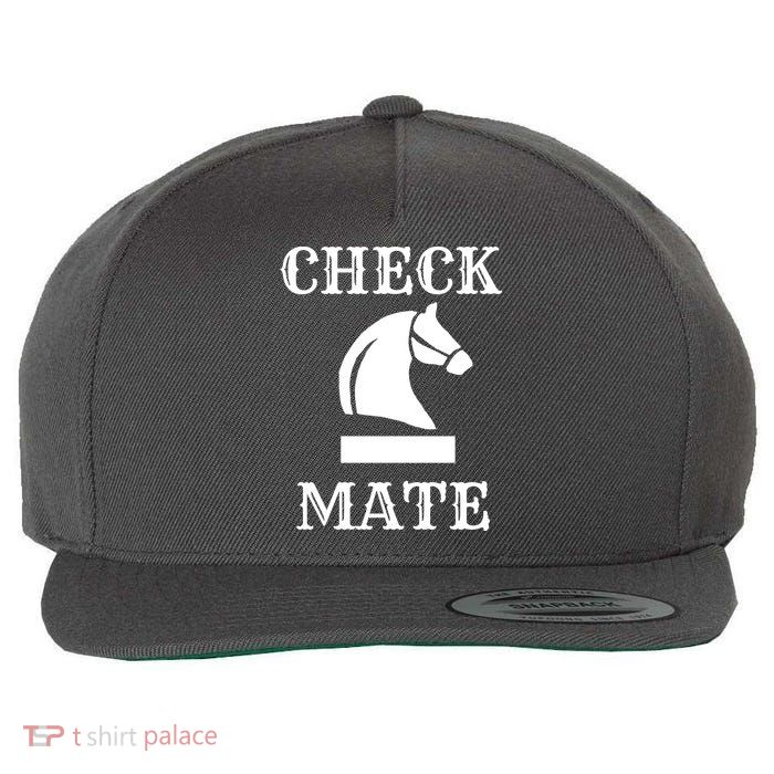 Check Mate Chess Wool Snapback Cap