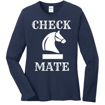 Check Mate Chess Ladies Long Sleeve Shirt