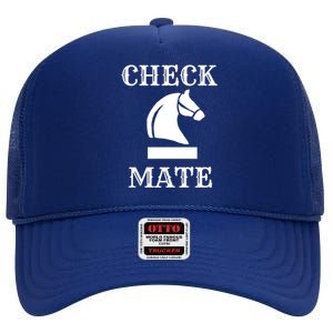 Check Mate Chess High Crown Mesh Back Trucker Hat