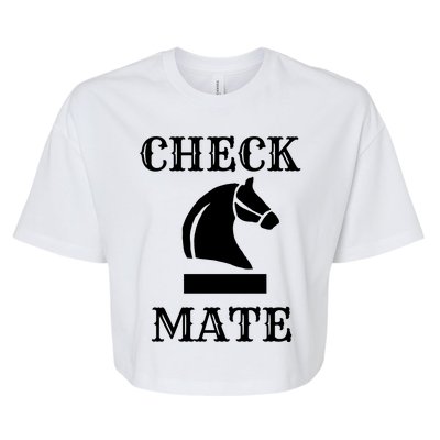 Check Mate Chess Bella+Canvas Jersey Crop Tee