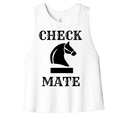 Check Mate Chess Women's Racerback Cropped Tank