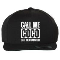 Call Me Coco Call Me Champion Wool Snapback Cap